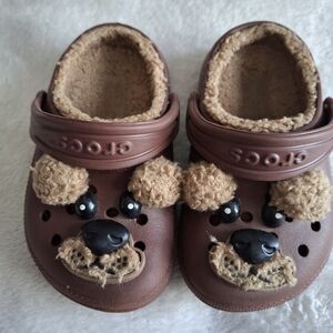 Brown Bear Crocs Clogs for Kids
